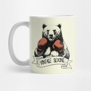 Vintage Boxing Boxing Bear Mug